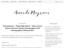 Tablet Screenshot of amandamagnuson.com